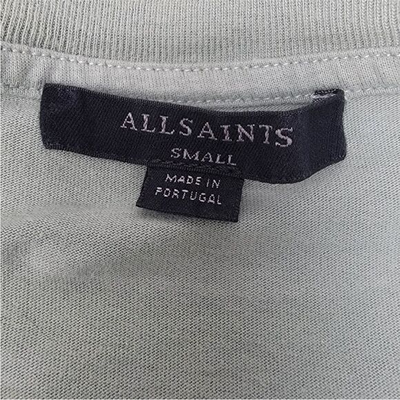 All Saints NWT Coni Shoulder Padded Tank Top IN late Gray Size Small - Picture 9 of 10